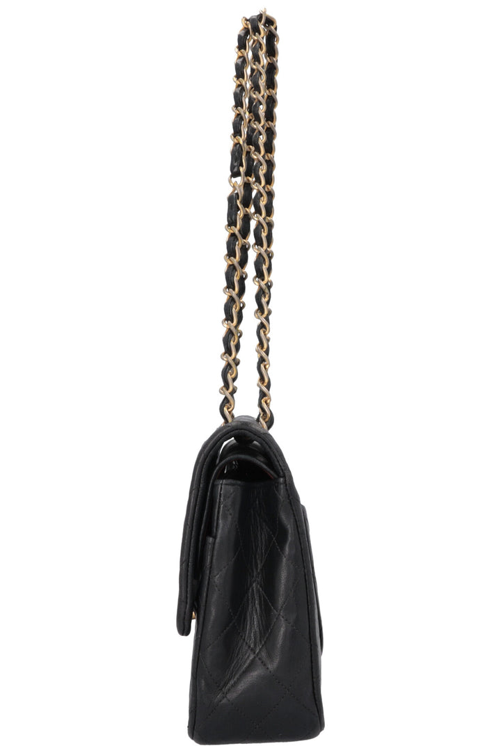 CHANEL Vintage Medium Double Flap Bag Black
