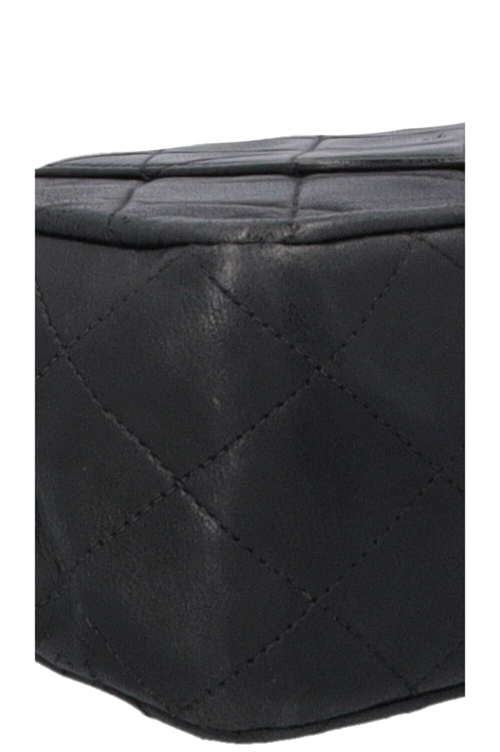 CHANEL Vintage Medium Double Flap Bag Black