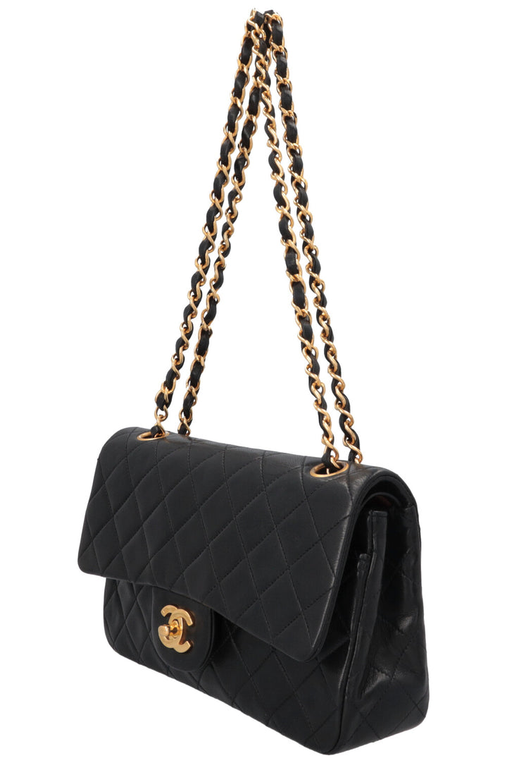CHANEL Vintage Small Double Flap Bag Black
