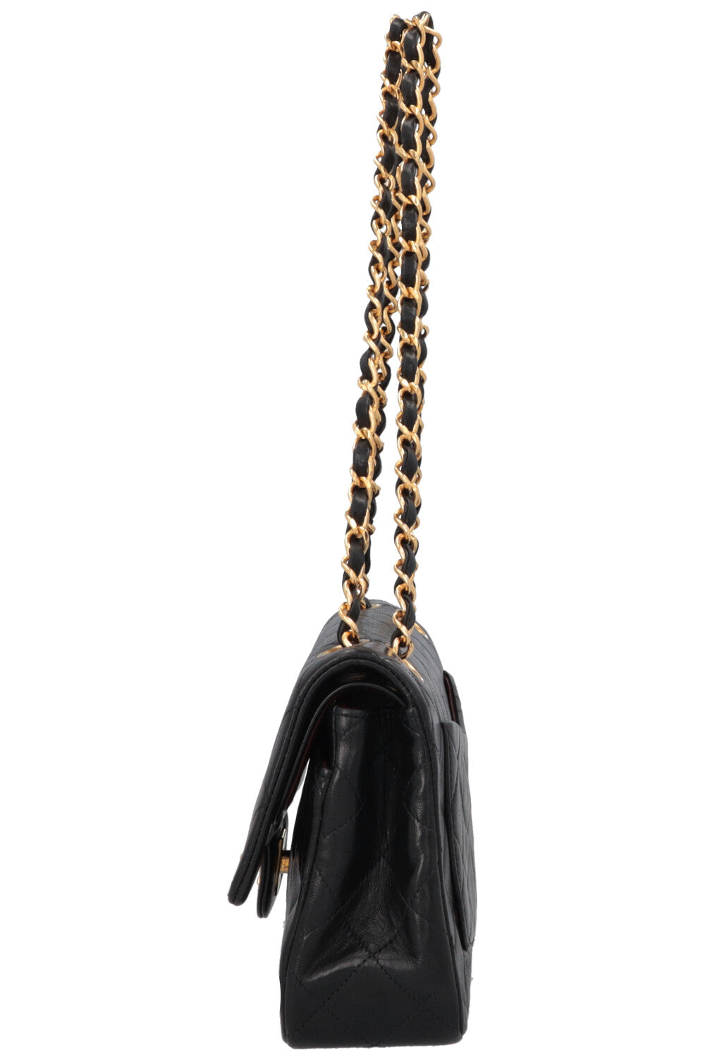 CHANEL Vintage Small Double Flap Bag Black