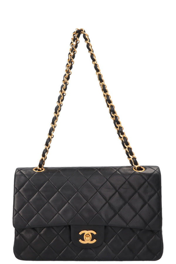 CHANEL Vintage Medium Double Flap Bag Black