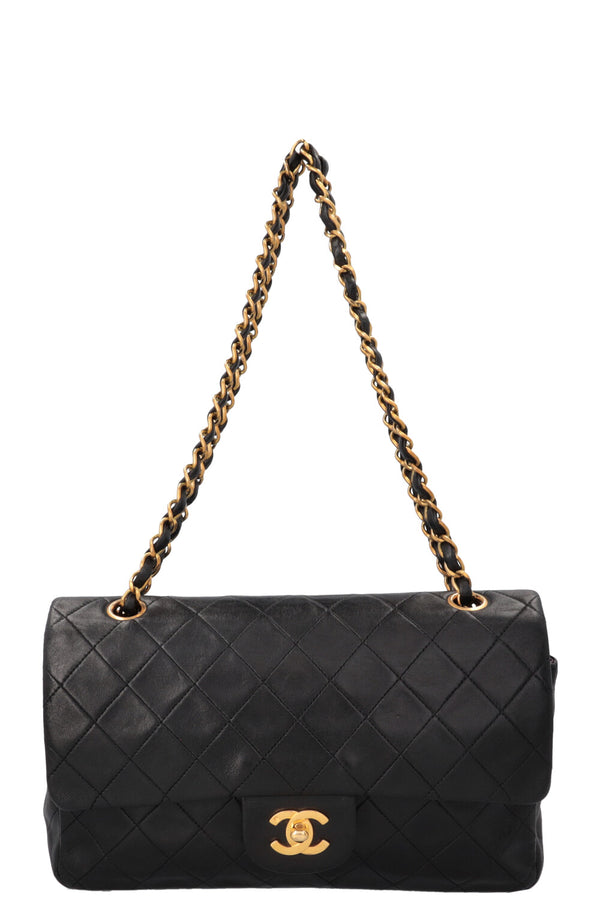CHANEL Vintage Medium Double Flap Bag Black