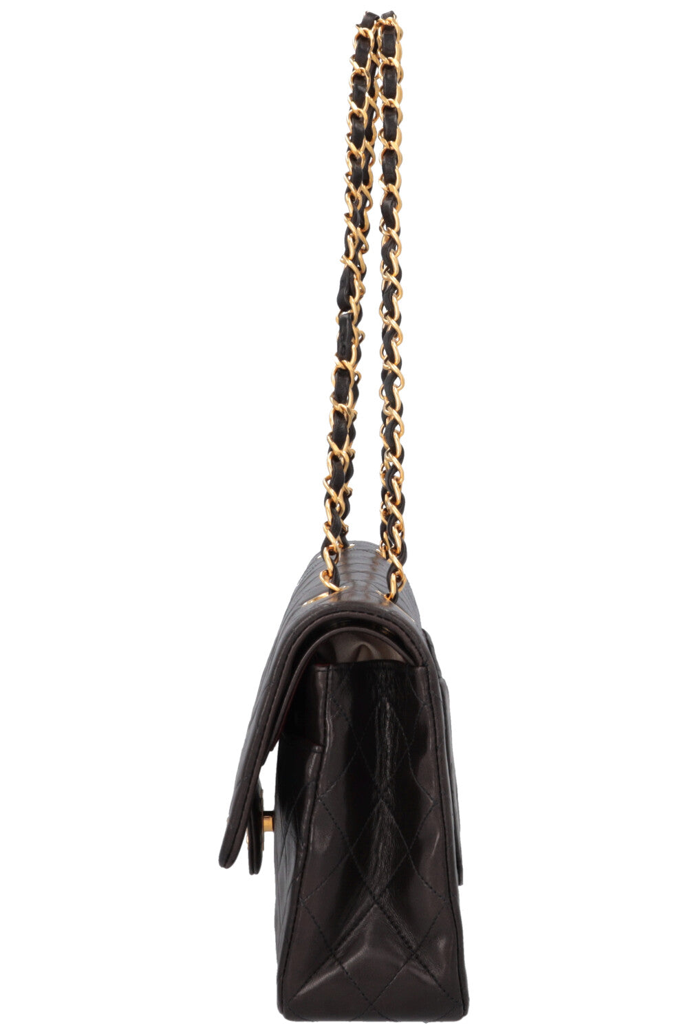 CHANEL Vintage Medium Double Flap Bag Black