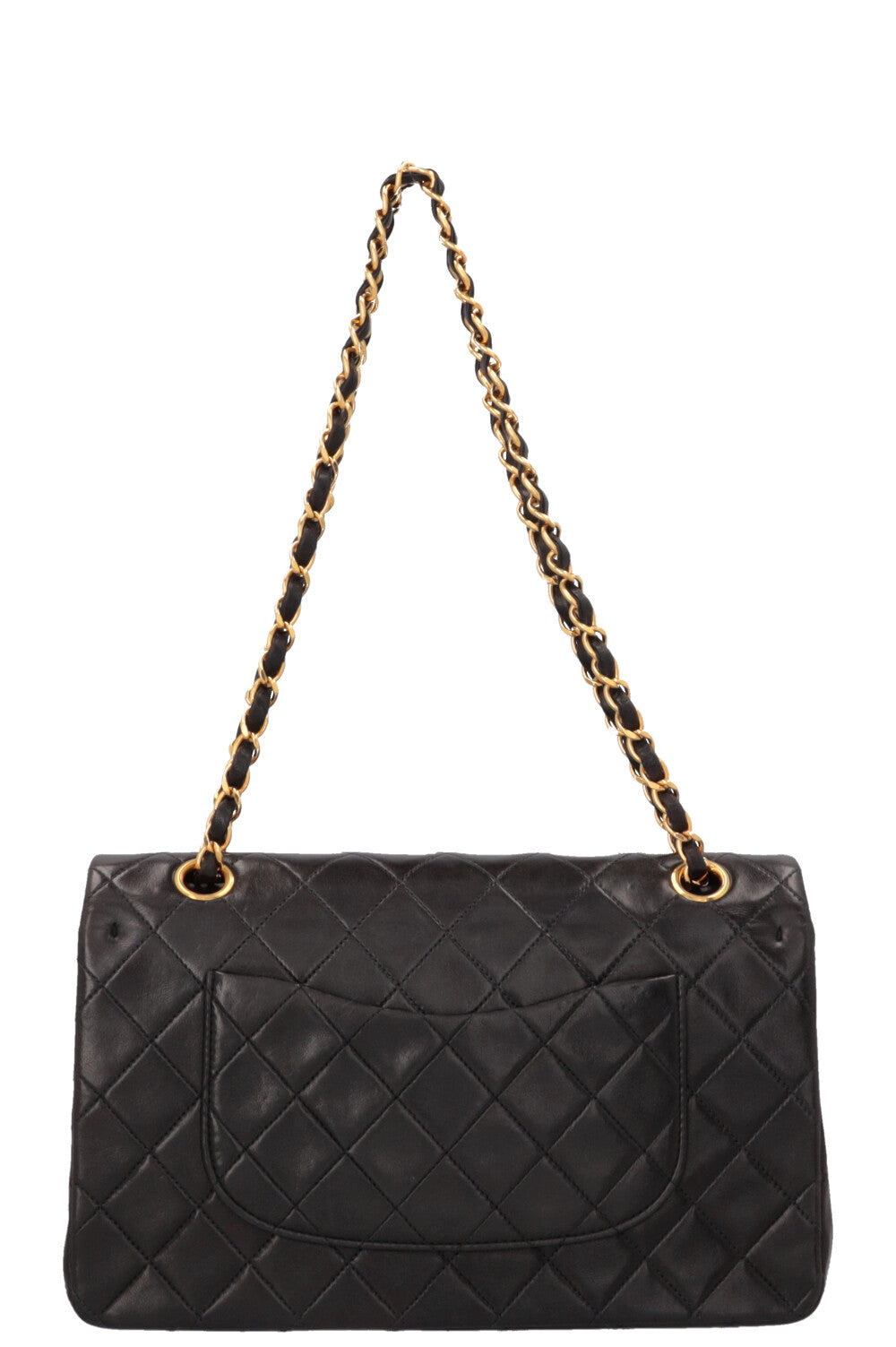 CHANEL Vintage Medium Double Flap Bag Black