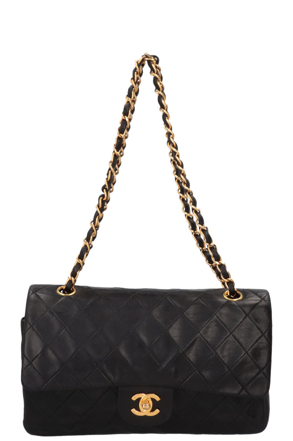 CHANEL Vintage Medium Double Flap Bag Black