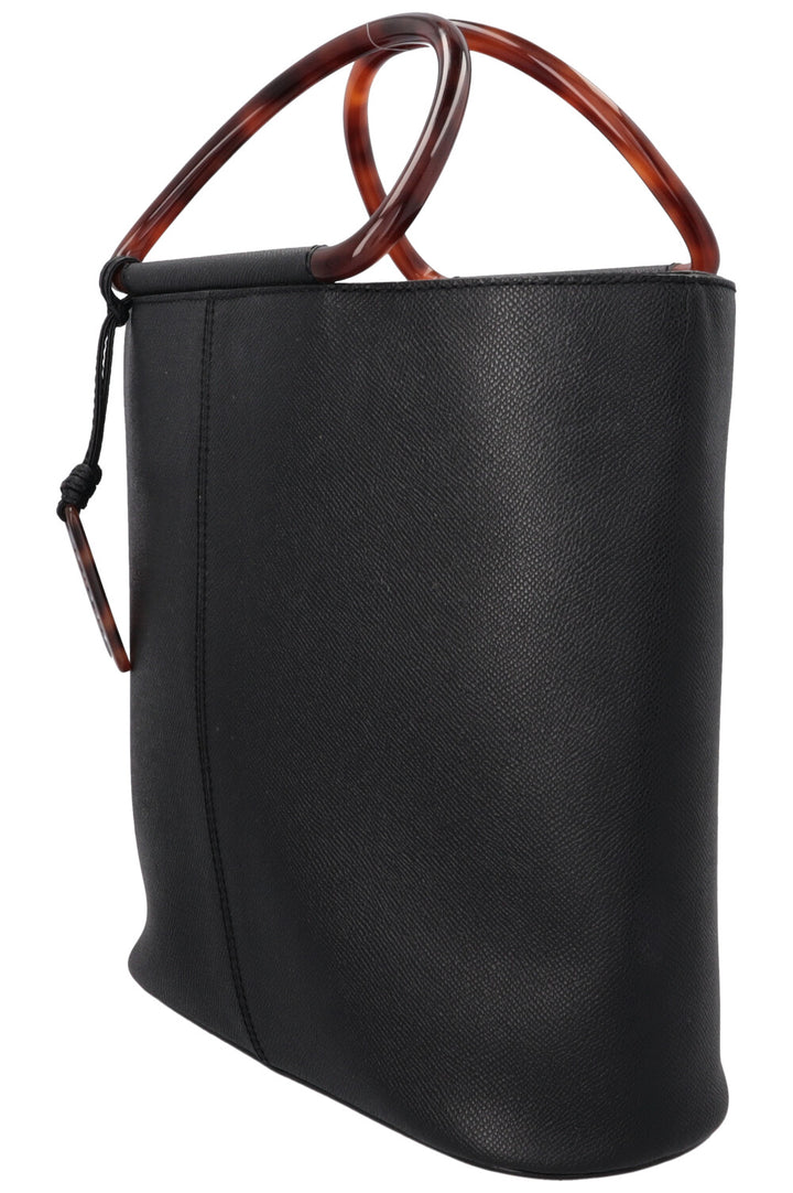 CHANEL Two Handle Tote Bag Caviar Tortoise Black