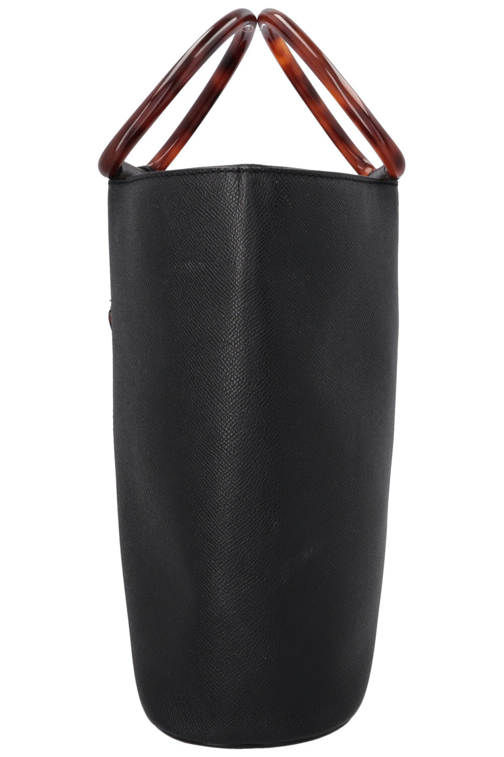 CHANEL Two Handle Tote Bag Caviar Tortoise Black