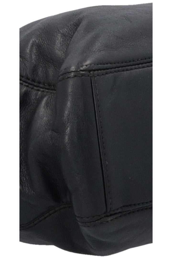 CHANEL Two Handle Tote Bag Lambskin Tortoise Black