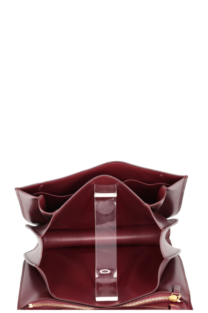 CÉLINE Classic MEDIUM Box Bag Burgundy