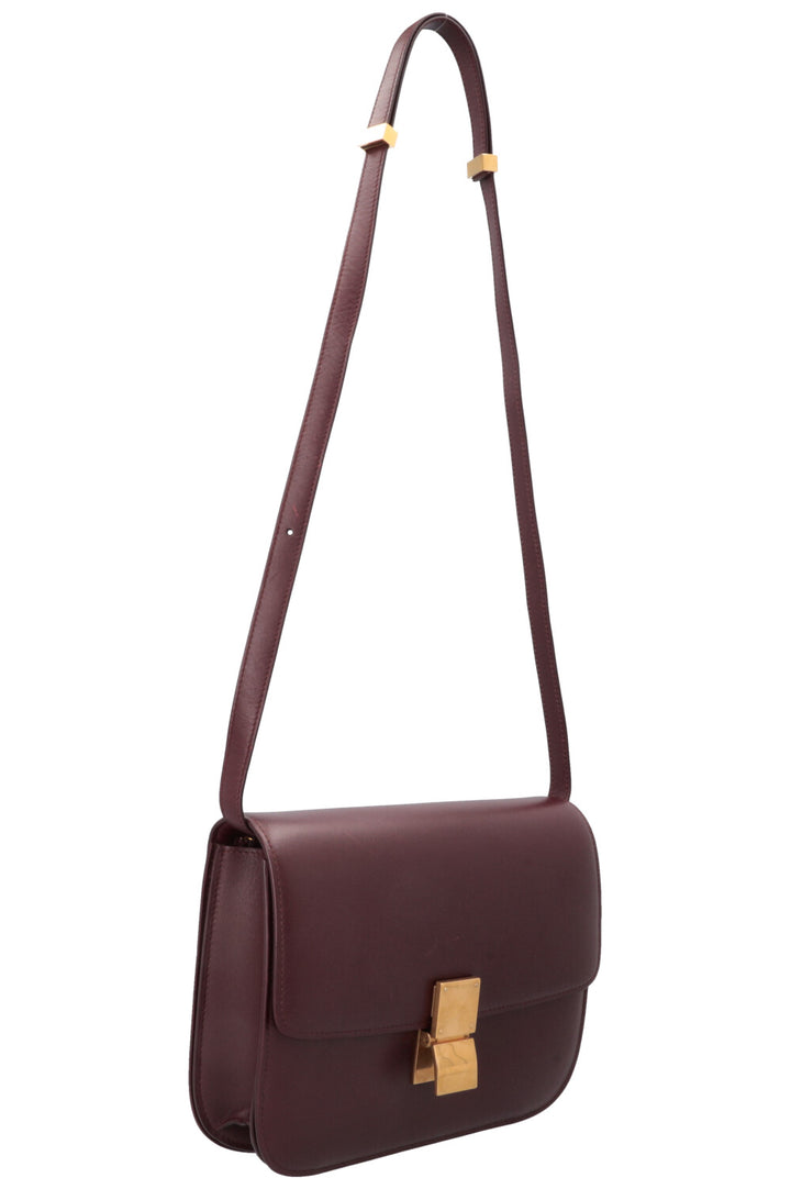 CÉLINE Classic MEDIUM Box Bag Burgundy