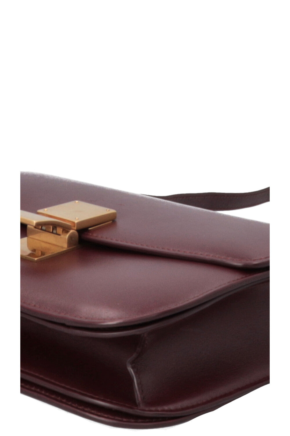 CÉLINE Classic MEDIUM Box Bag Burgundy