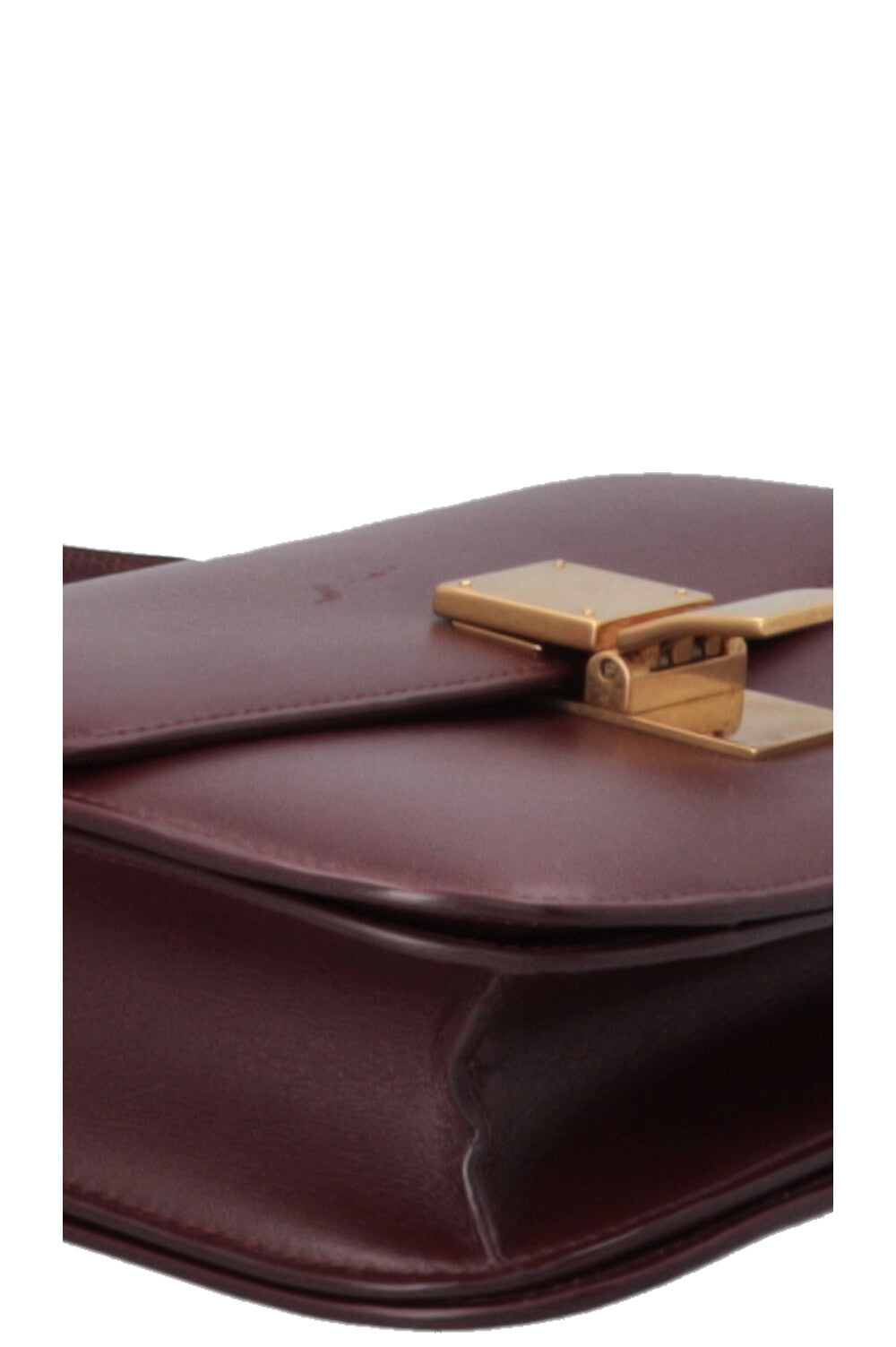 CÉLINE Classic MEDIUM Box Bag Burgundy