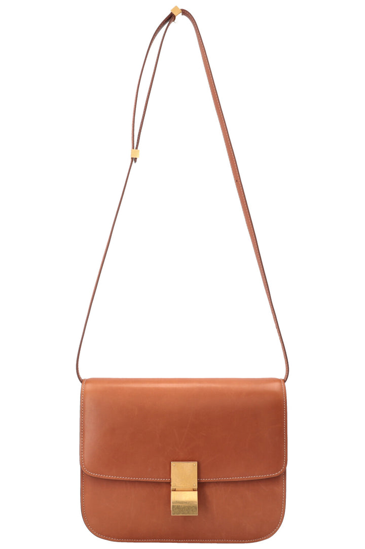 CELINE Classic Medium Box Bag Tan