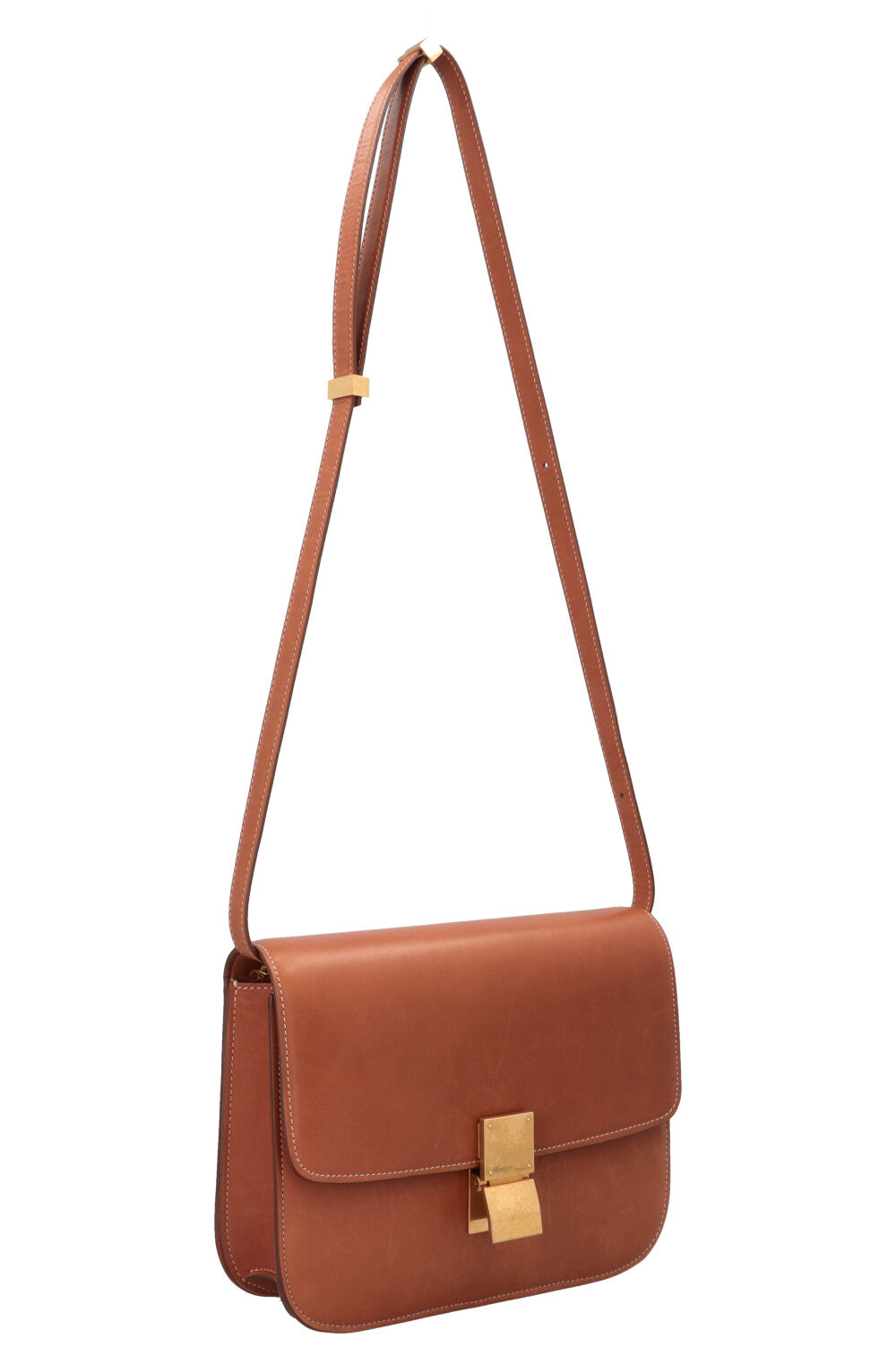 CELINE Classic Medium Box Bag Tan