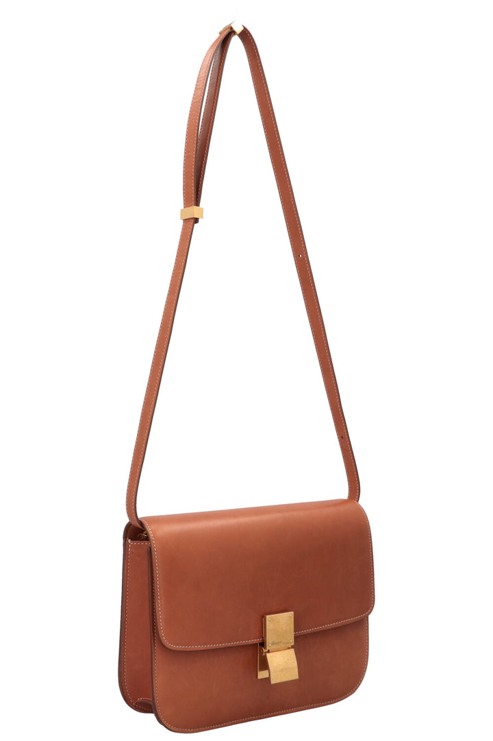 CELINE Classic Medium Box Bag Tan