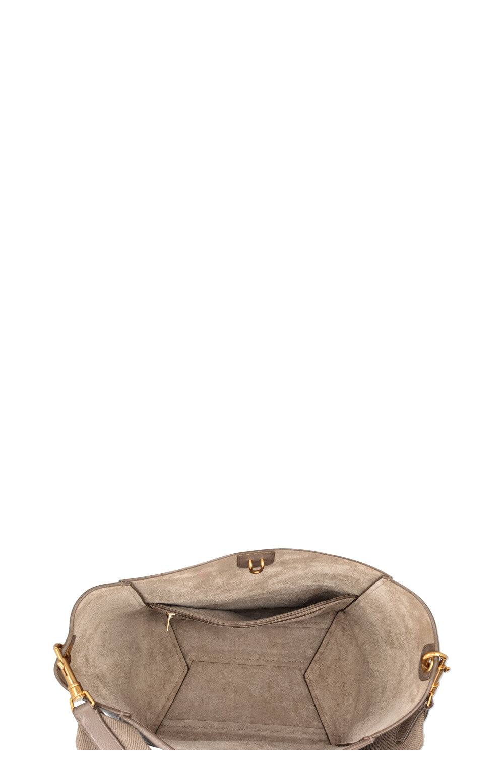 CELINE Medium Sangle Bucket Bag Taupe