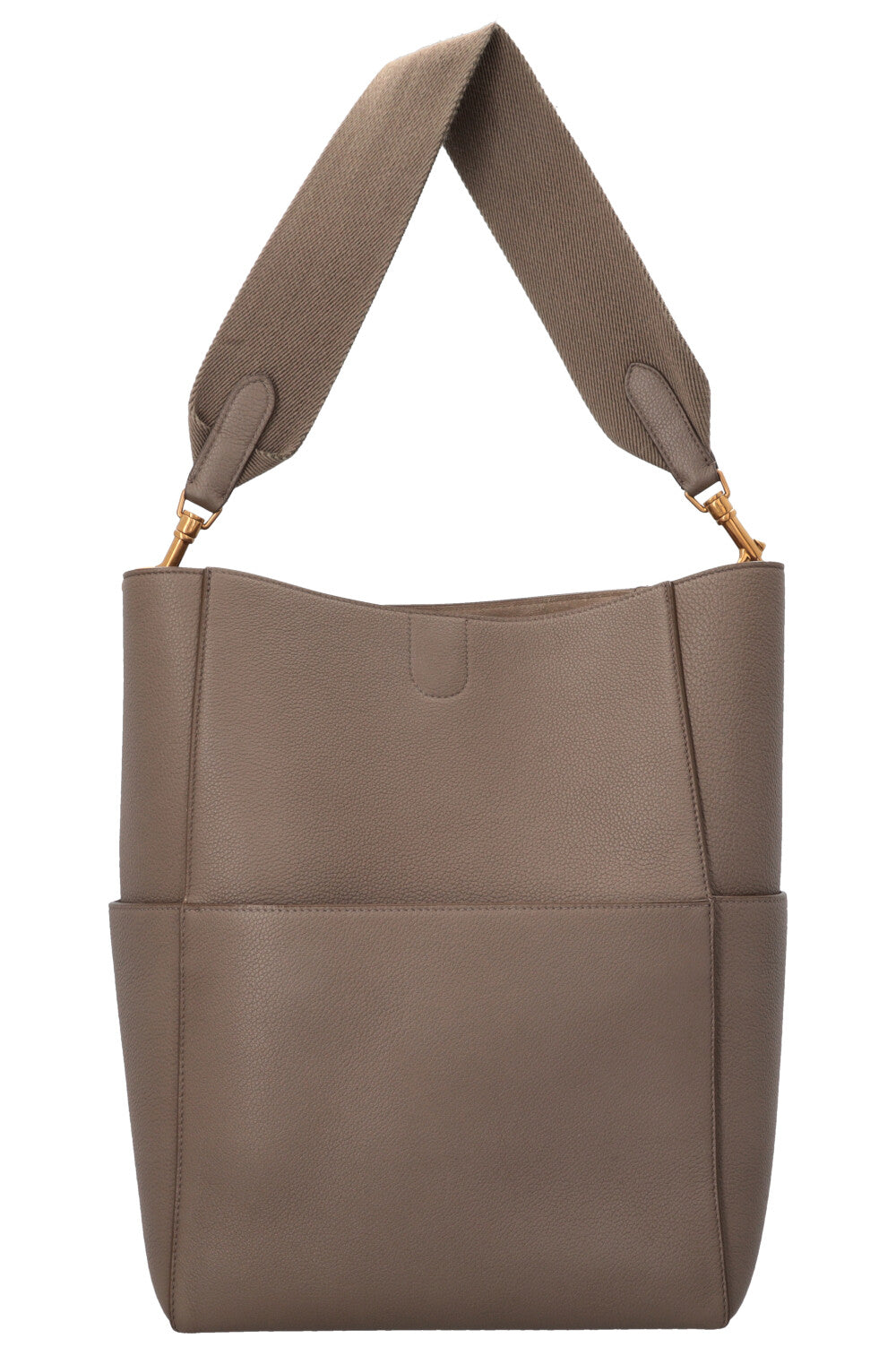 CELINE Medium Sangle Bucket Bag Taupe