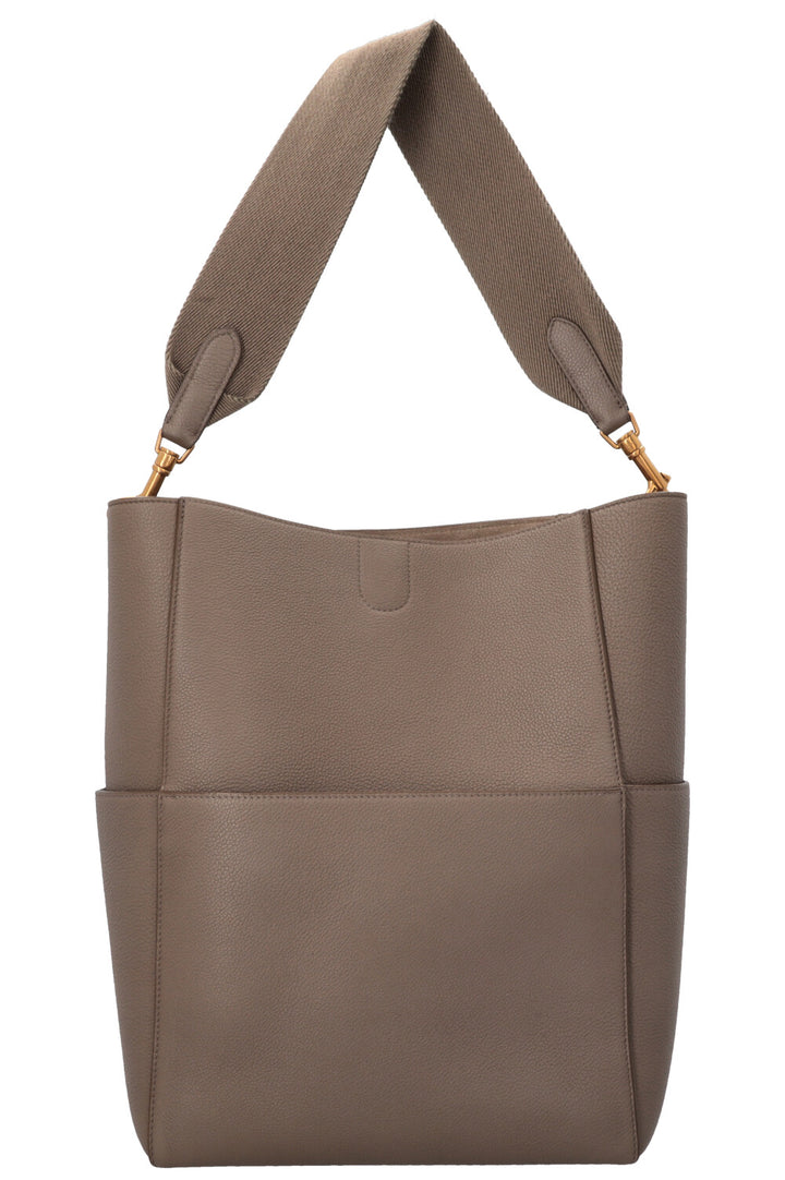 CELINE Medium Sangle Bucket Bag Taupe