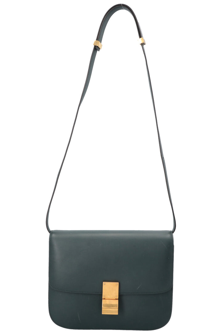 Sac Box Classique Moyen Modèle CELINE Vert
