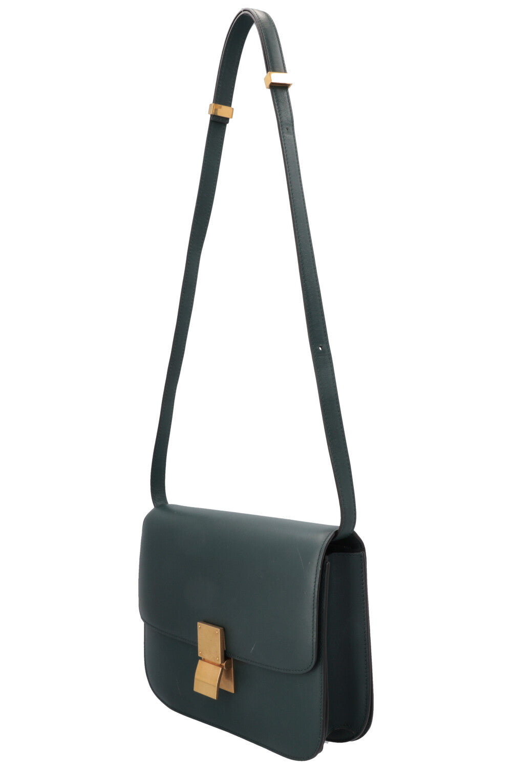 Sac Box Classique Moyen Modèle CELINE Vert