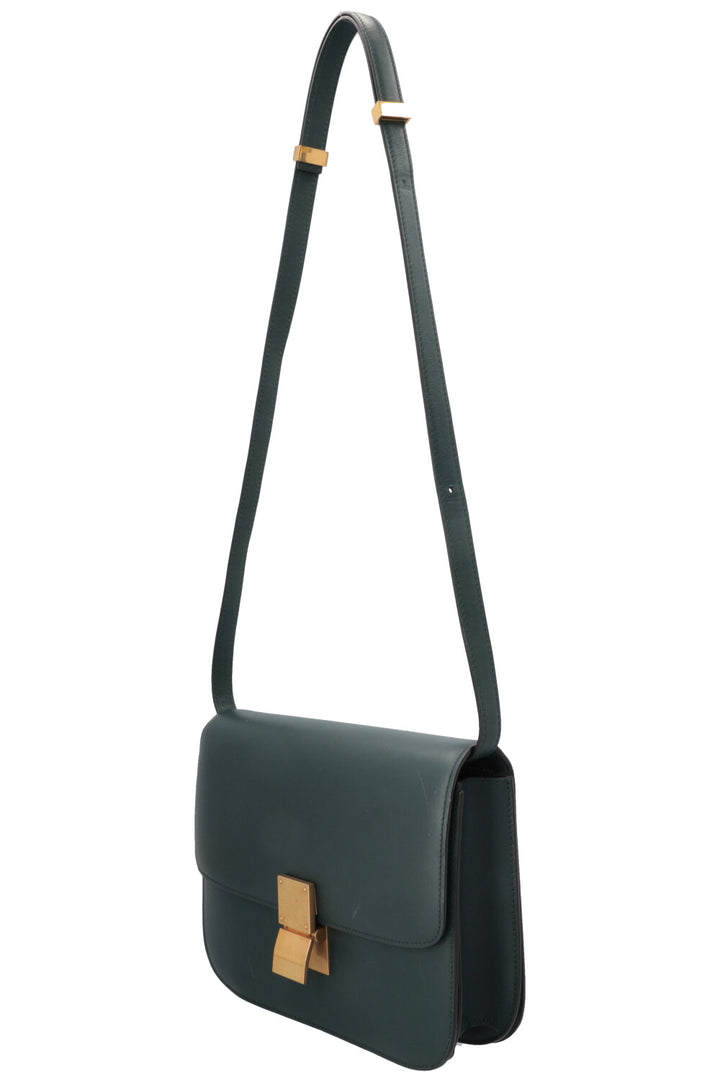 Sac Box Classique Moyen Modèle CELINE Vert