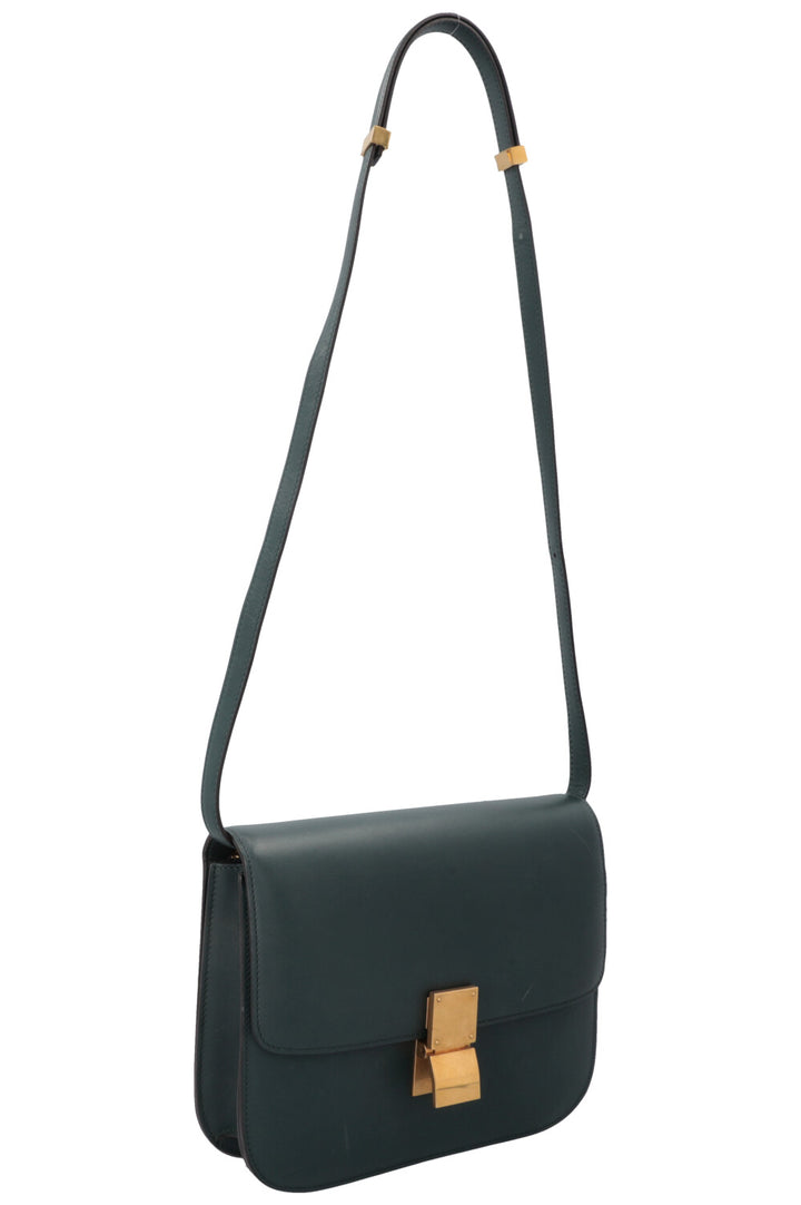 Sac Box Classique Moyen Modèle CELINE Vert