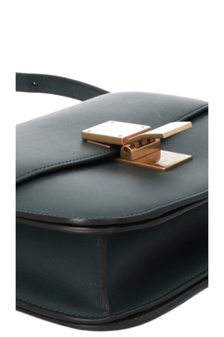 Sac Box Classique Moyen Modèle CELINE Vert