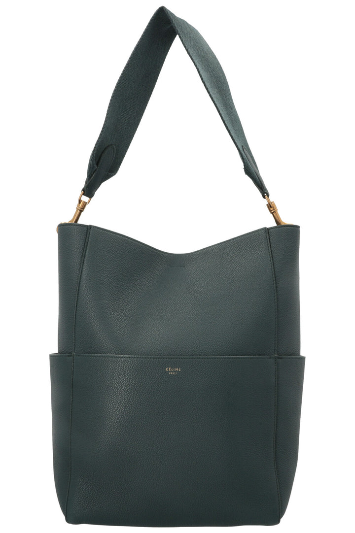 CÉLINE Sangle Bucket Bag Medium Green