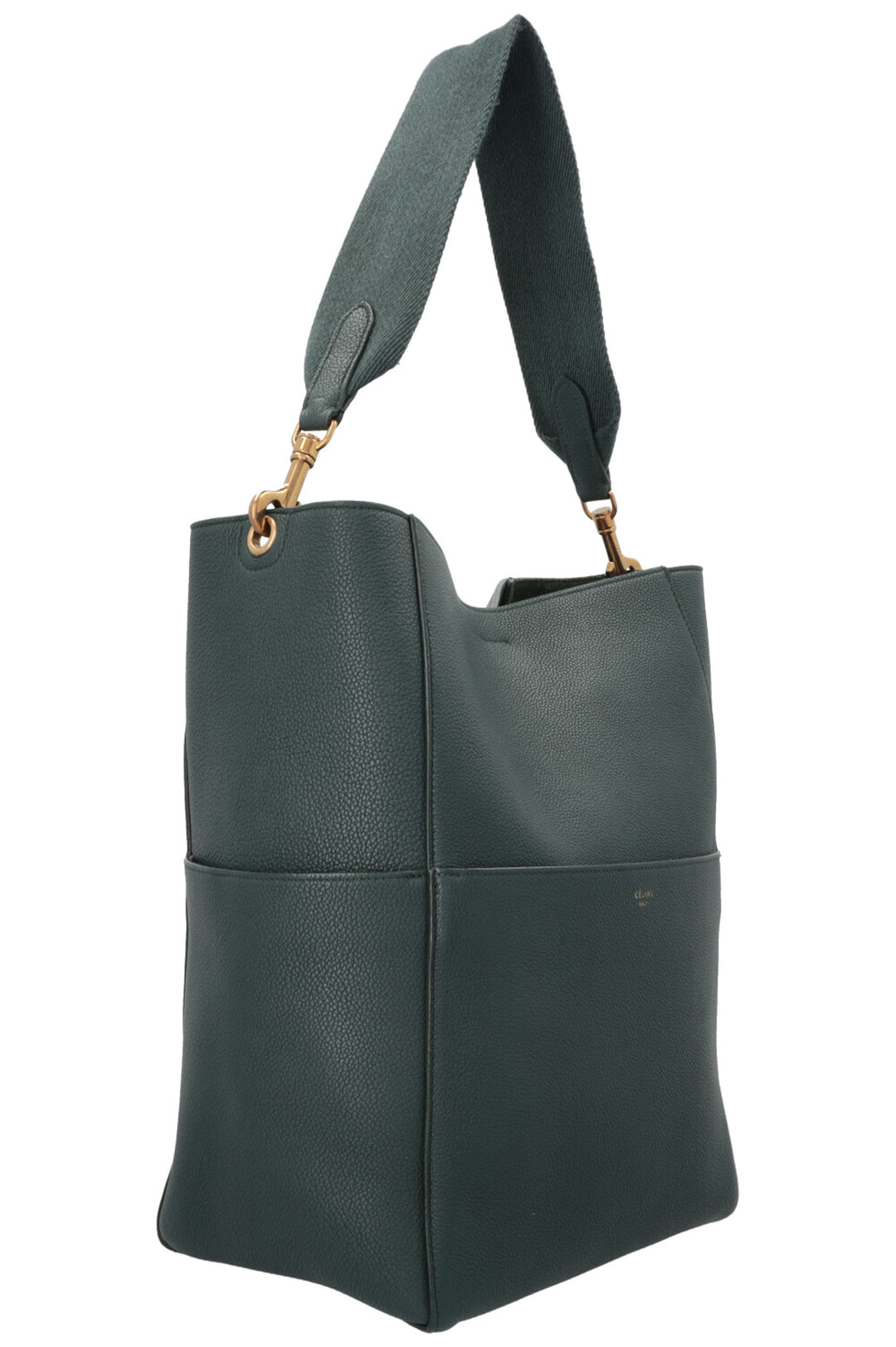 CÉLINE Sangle Bucket Bag Medium Green