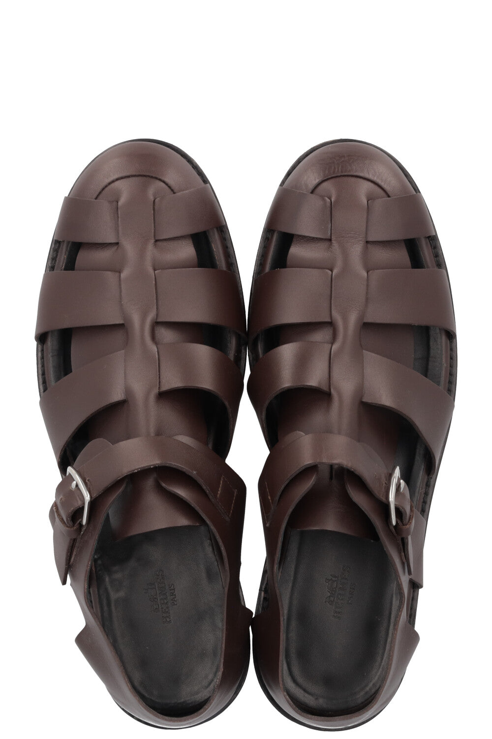 HERMÈS Fisherman Sandals Brown