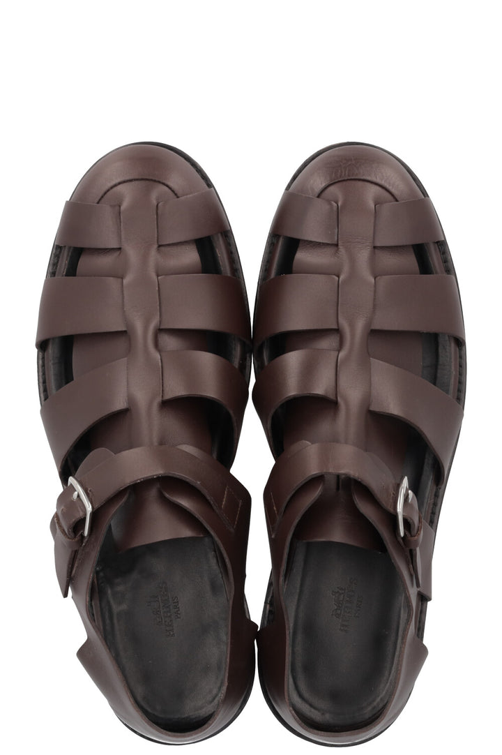 HERMÈS Fisherman Sandals Brown