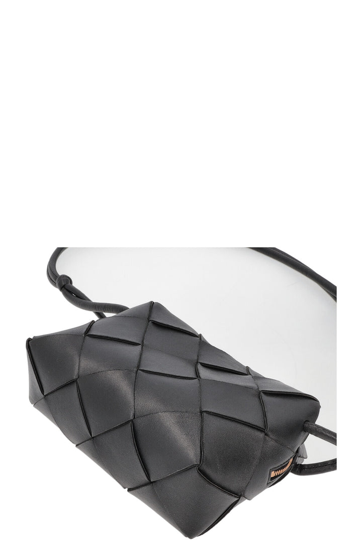 BOTTEGA VENETA Small Cassette Camera Bag Black