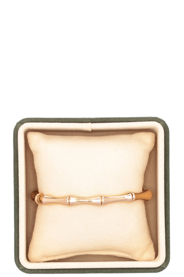 Bracelet extensible GUCCI en bambou, or rose