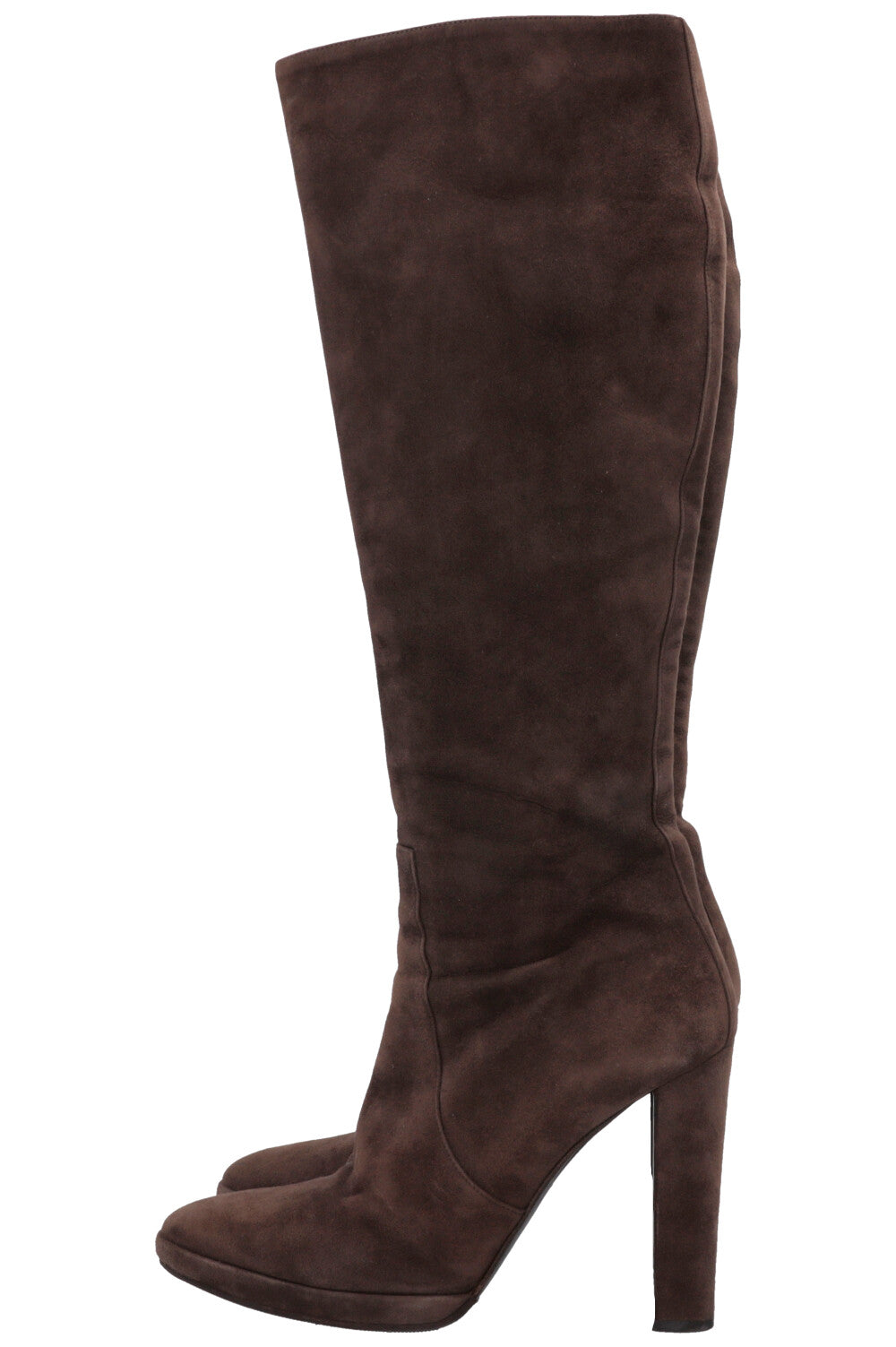 HERMÈS Boots Suede Brown