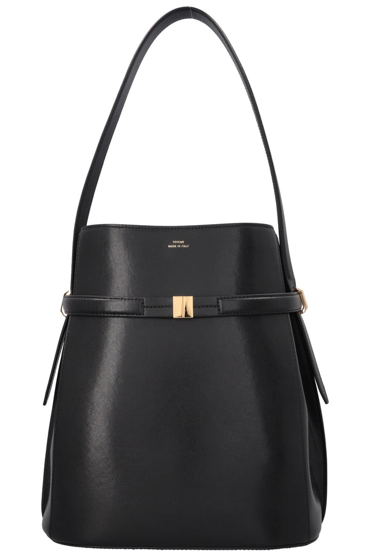 TOTEME Belted Bucket Bag Black