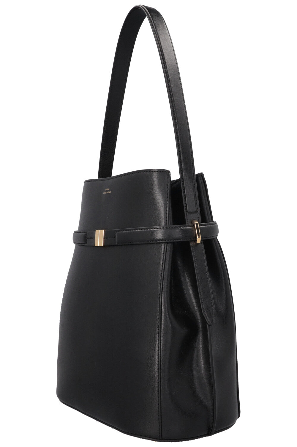 TOTEME Belted Bucket Bag Black
