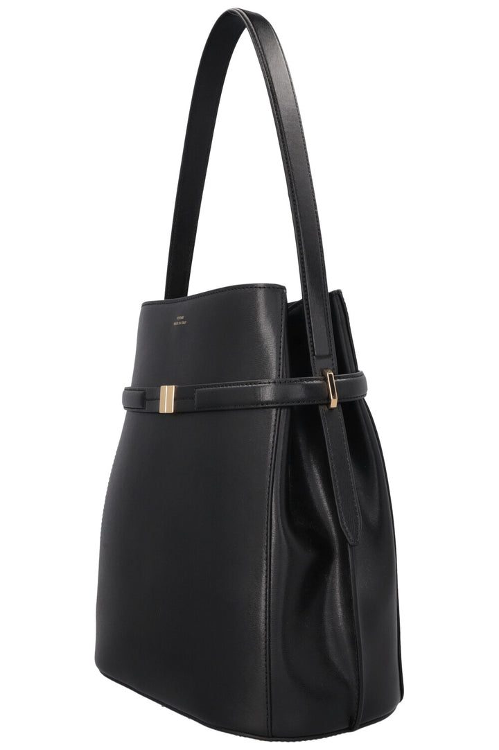 TOTEME Belted Bucket Bag Black