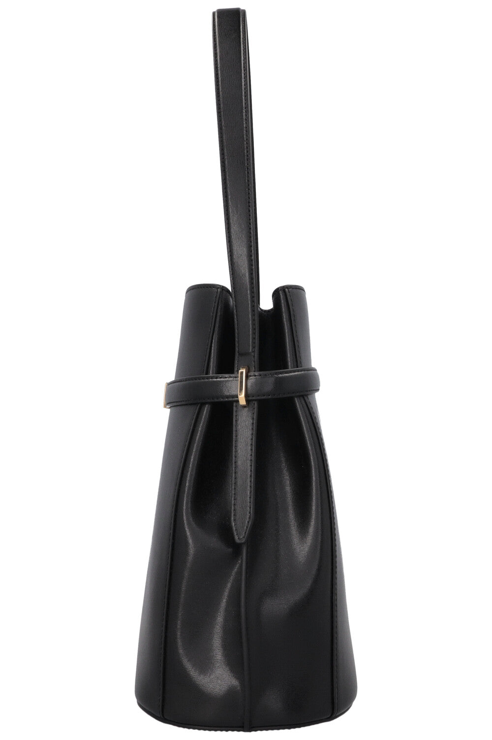 TOTEME Belted Bucket Bag Black