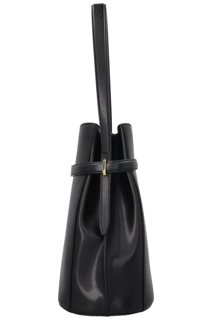 TOTEME Belted Bucket Bag Black