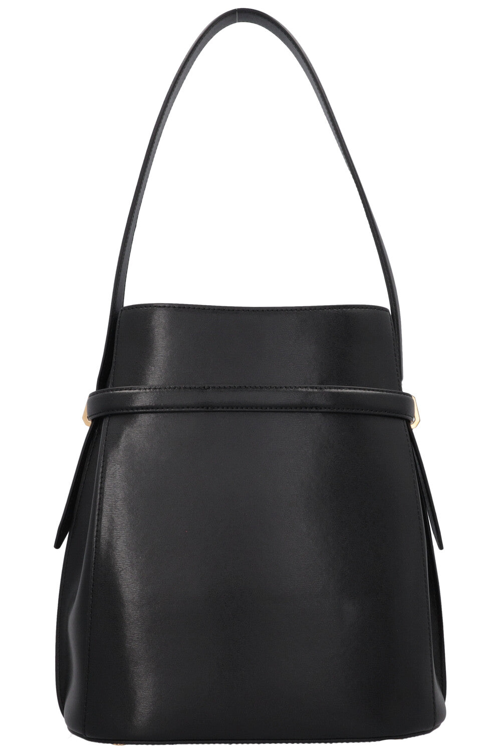 TOTEME Belted Bucket Bag Black
