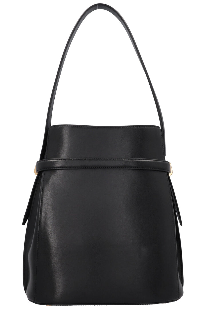 TOTEME Belted Bucket Bag Black