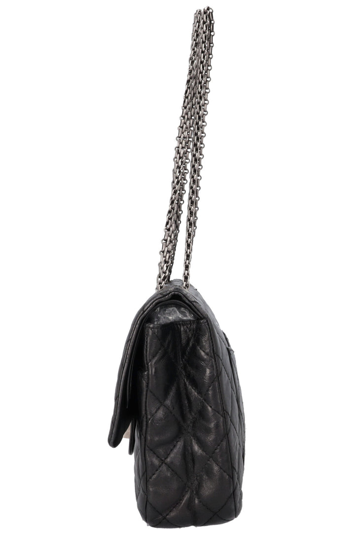 CHANEL 2.55 Reissue Bag Large Metallic Black