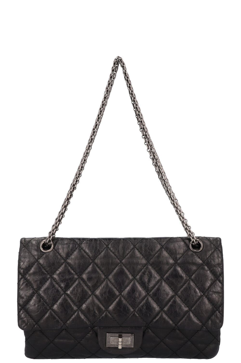 CHANEL Large 2.55 Reissue Bag Leather Black
