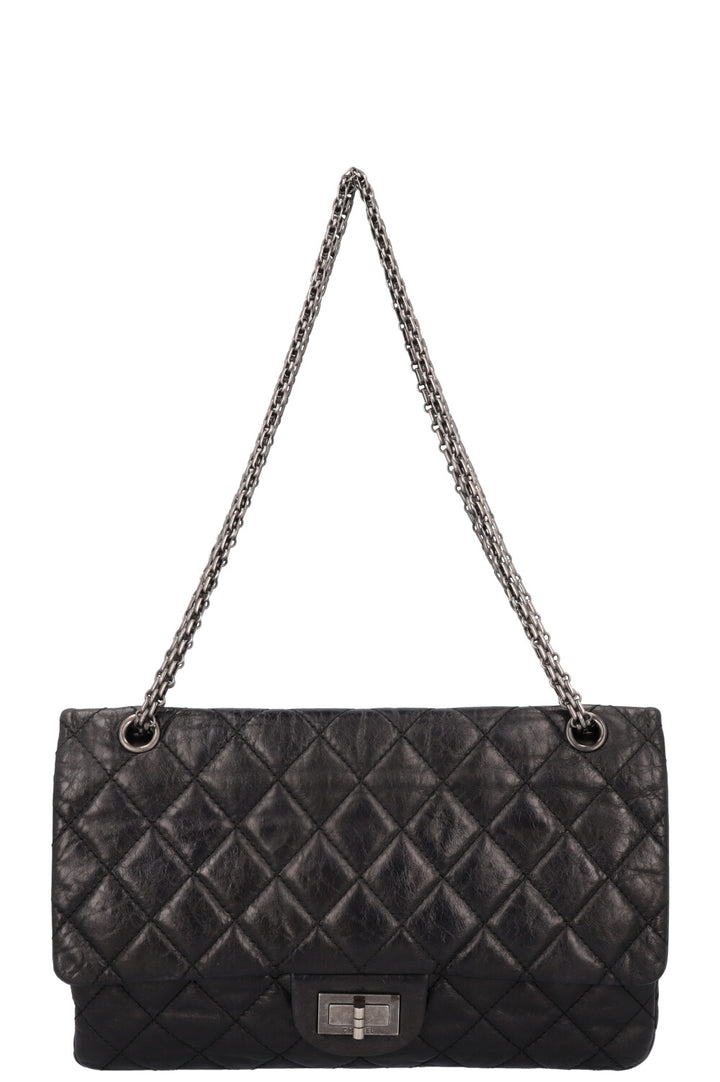 CHANEL Large 2.55 Reissue Bag Leather Black