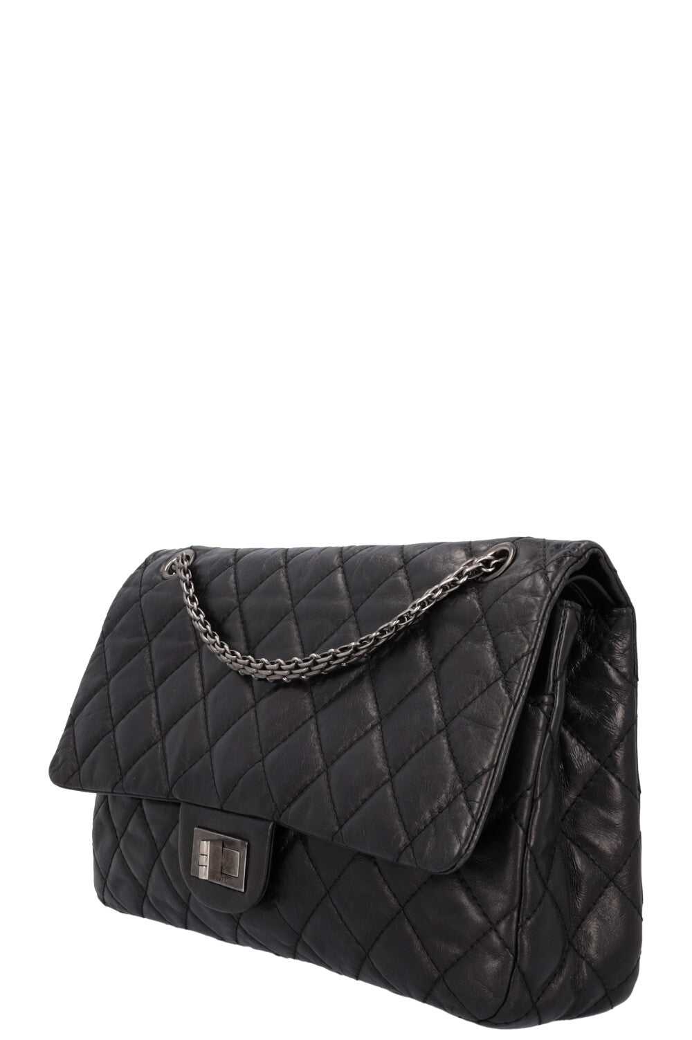 CHANEL Large 2.55 Reissue Bag Leather Black
