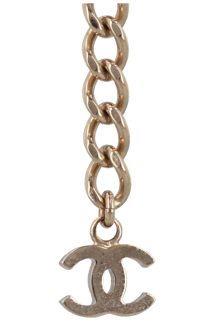 CHANEL 2022 Necklace Black White Gold