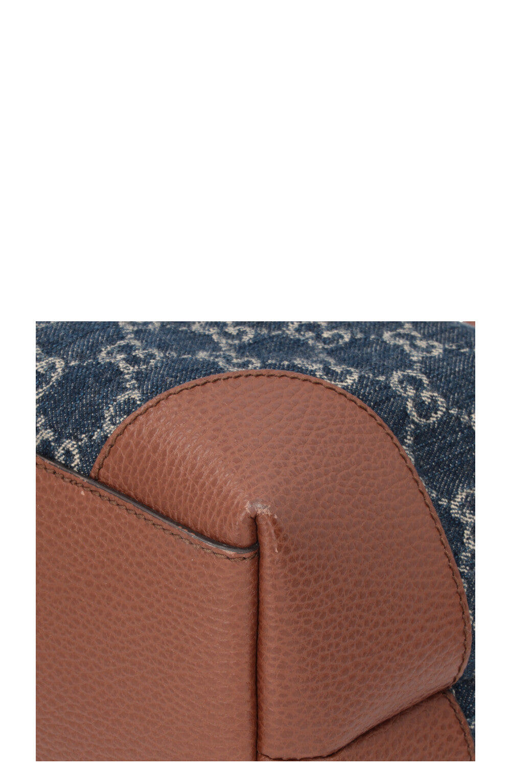 GUCCI Supreme Canvas Tote Bag Denim Dark Blue