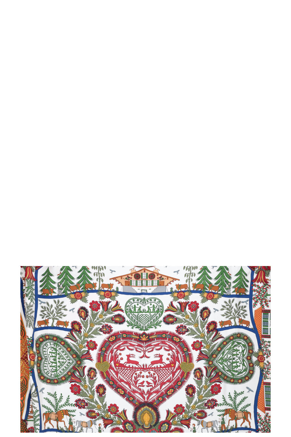 HERMÈS Découpages Carré 90 Silk Orange