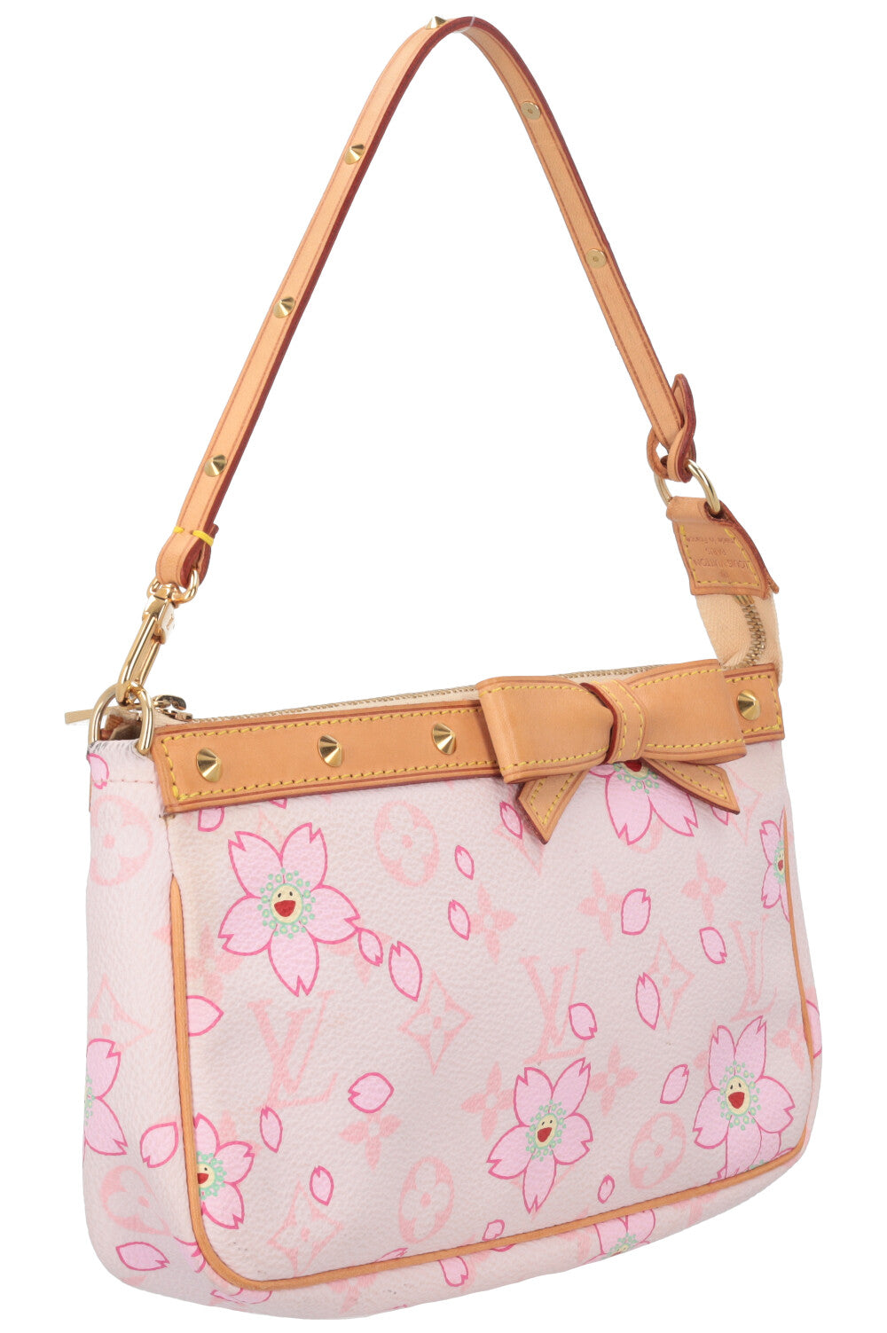 LOUIS VUITTON x Takashi Murakami Pochette Accessories Bag Pink