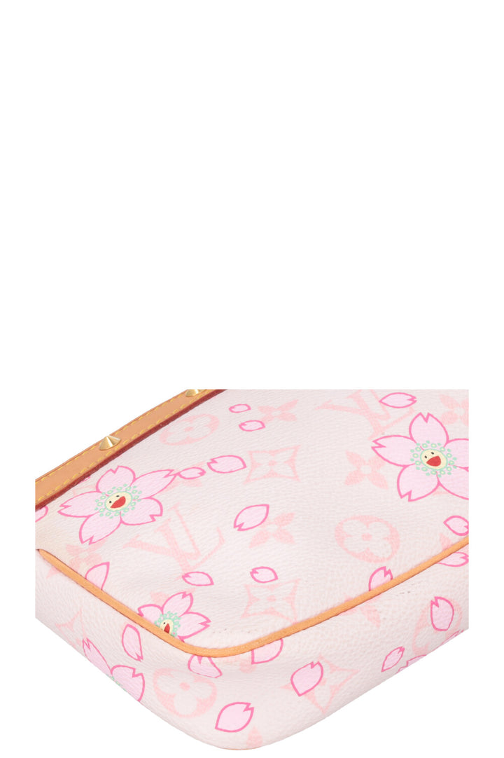 LOUIS VUITTON x Takashi Murakami Pochette Accessories Bag Pink